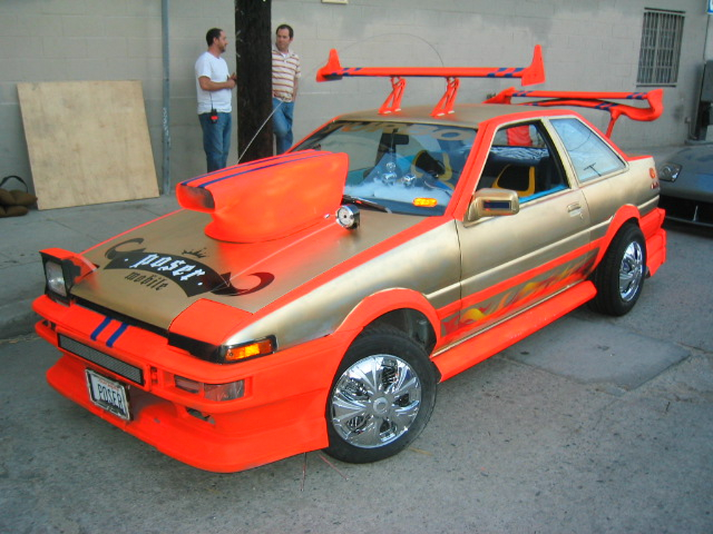 AE86 wall of shame: OG Poser Mobile on the actual set