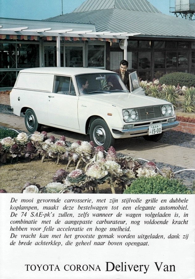 Dutch brochure of a Corona RT46 panel van