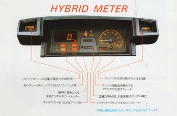 Nissan March Turbo K10 hybrid meter
