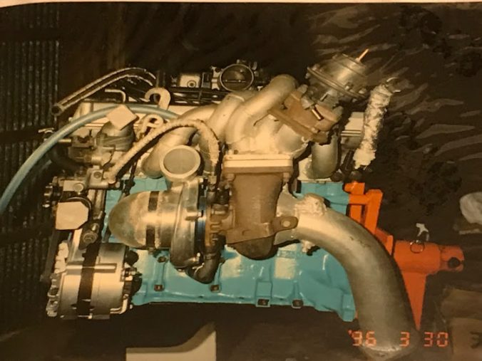 A Garret TO5E turbocharger