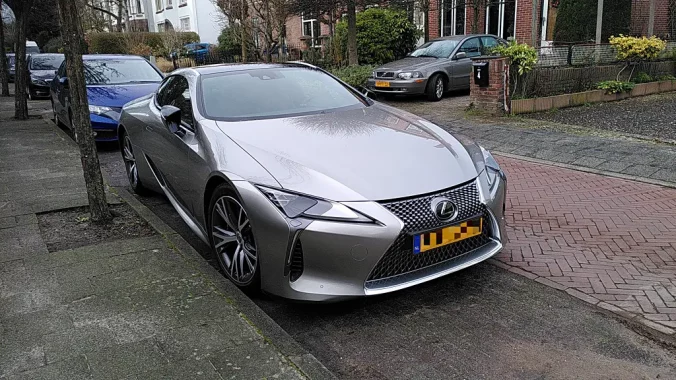 Lexus LC500h parked near my home