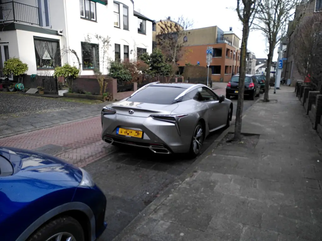 Lexus LC500h parked near my home