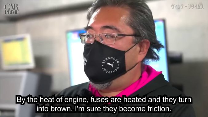 Mr. Tanahashi claims engine heat burns your fuses
