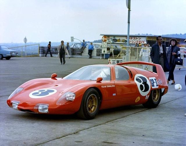 The BRE Hino Samurai at the Fuji 1000 in 1967