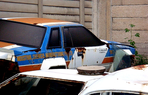 This rusty Nissan 240RS rally car still looks salvagable