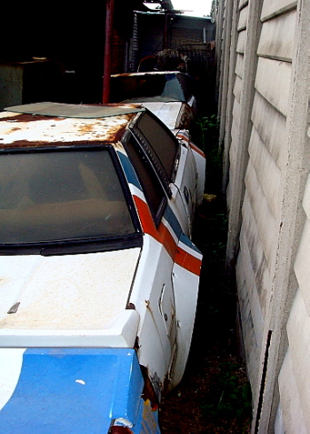 This rusty Nissan 240RS rally car still looks salvagable