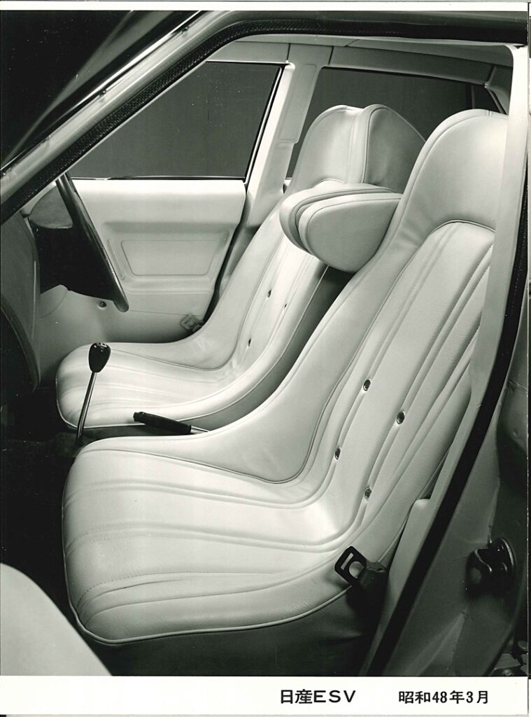 Nicely padded interior of the 1973 Nissan ESV
