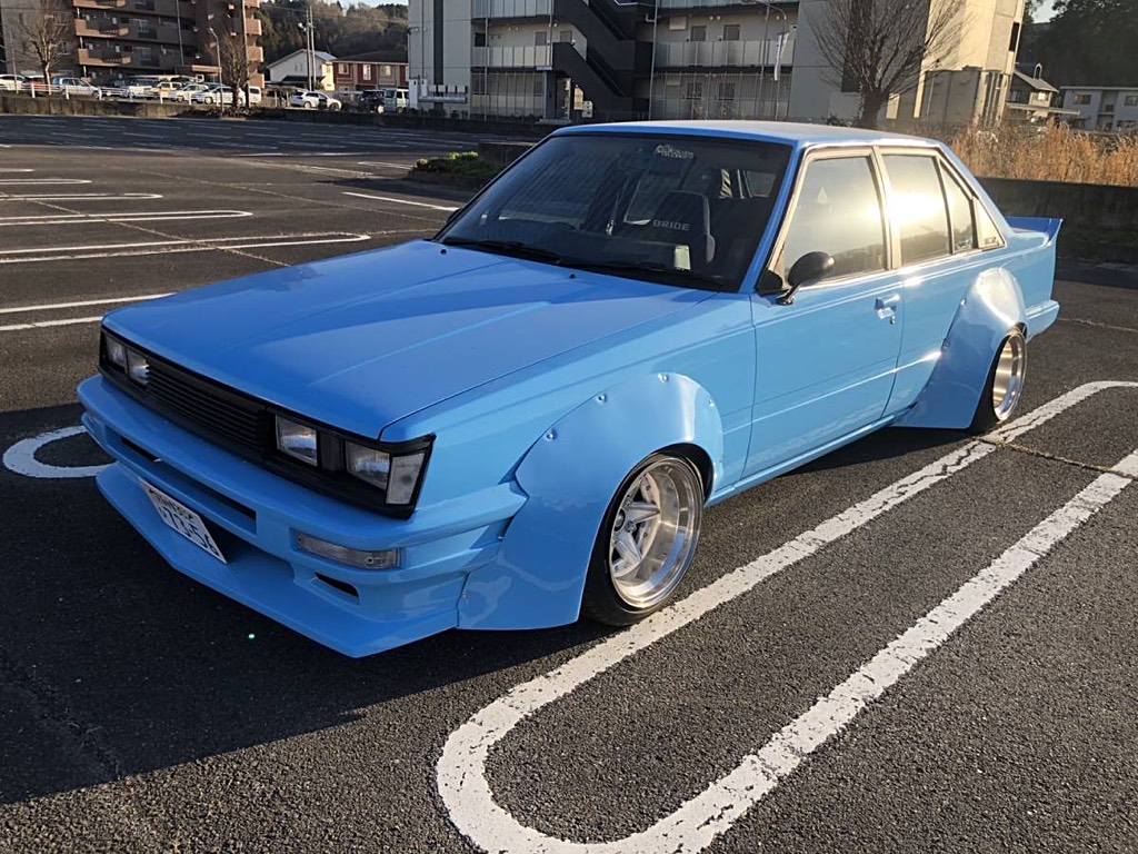 Baby blue Toyota Carina GT-R kaido racer