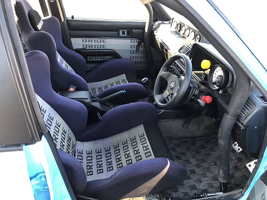 Bride interior: bride seats and door cards have been brided