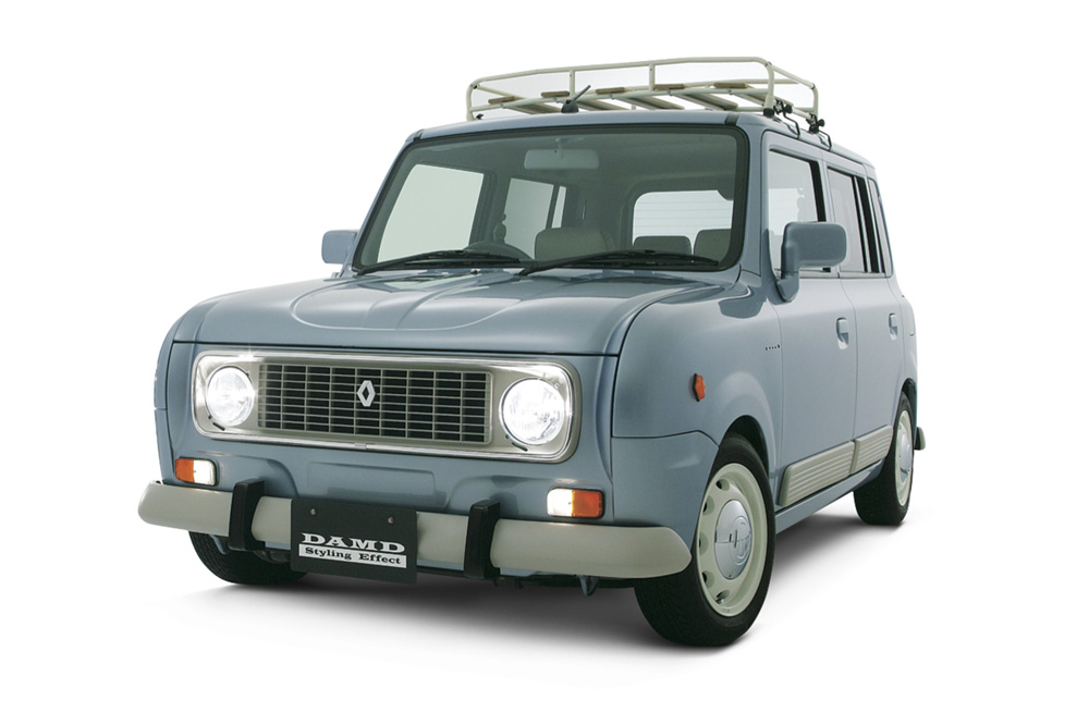 The DAMD Ancel bodykit transforms the Suzuki Lapin into a Renault 4!