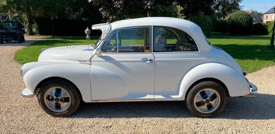 Side view of the 1970 Morris Minor